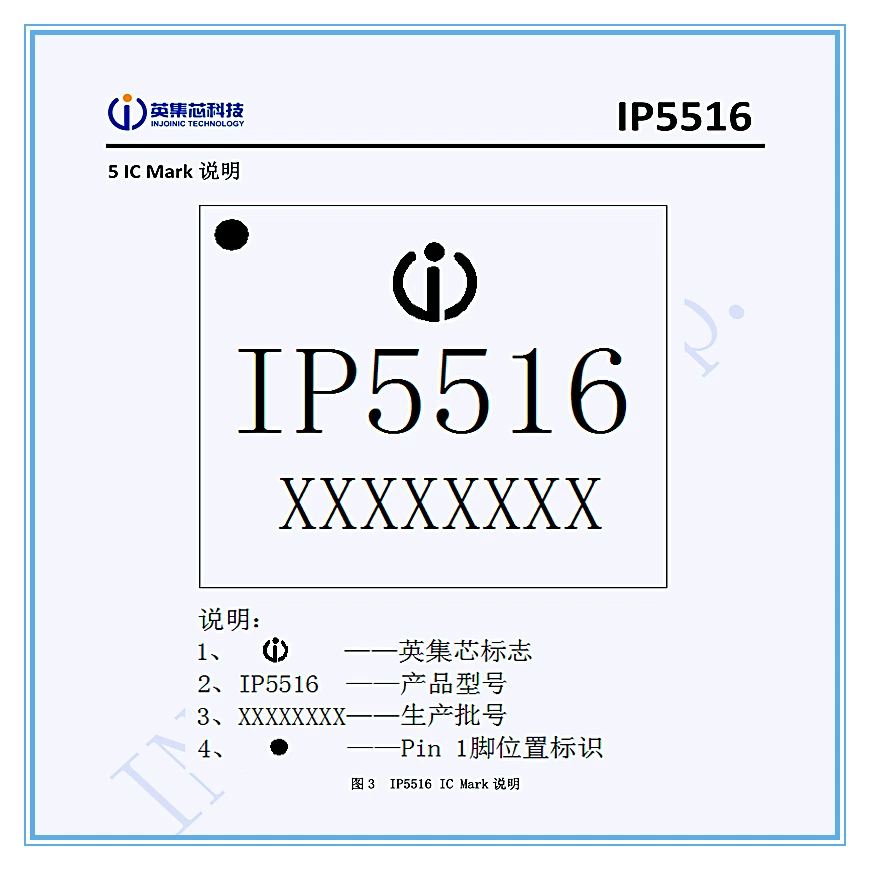 英集芯 IP5516 Hall HALL temperature NTC detection TWS Bluetooth charging IC chip ip5516