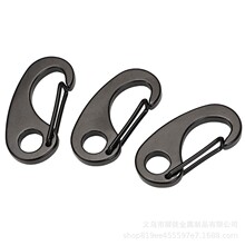 跨境合金C型弹簧挂扣户外便携SF战术迷你登山扣挂钩钥匙圈钩扣