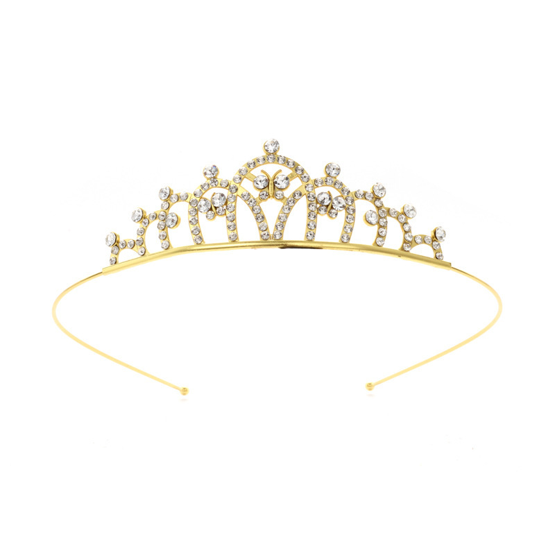 Diadema con Corona de Princesa Infantil de Metal Galvanizado para Cumpleaños y Fiestas image 69