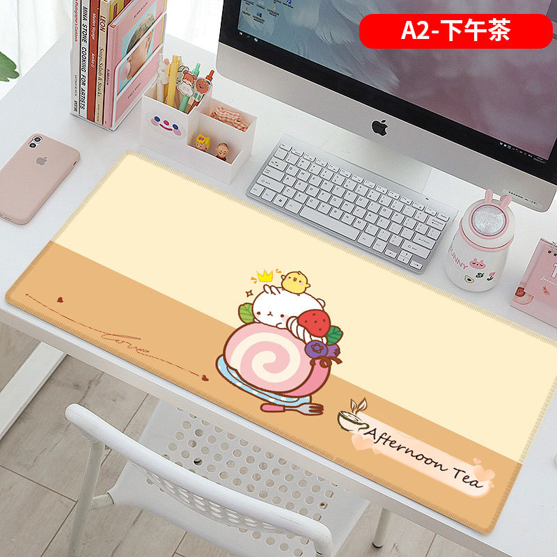 マウスパッドの巨大なアニメのかわいい動物のキーボードパッドを大きくして、ロックを厚くします。|undefined