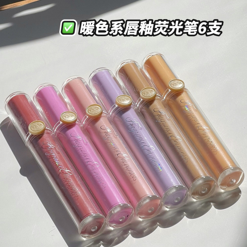 カラフルなフラッシュマーカーリップグレーズ外観新しいグリッターフレグランスハイライターノートキーノート|undefined