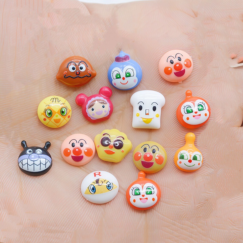 Japanese-Style Cartoon Mini Resin Accessories for Nail Art, Wearable Nail Decorations, Resin Small Parts, Handmade Materials, and Decorative Patches