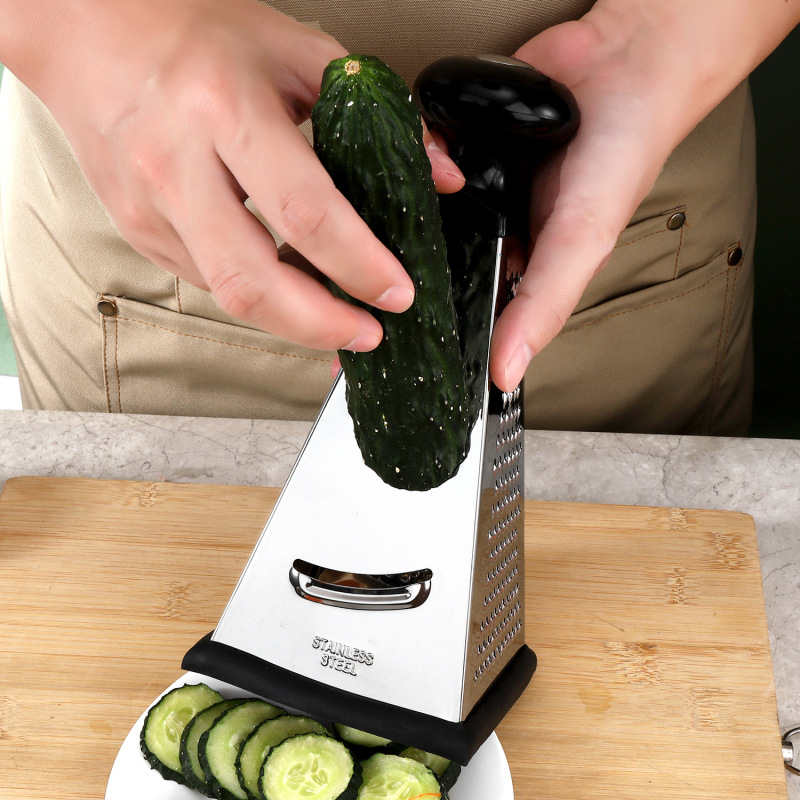 メーカー卸売り平面ケース付きステンレス三合一削り器多機能野菜切り器神器新多用途|undefined