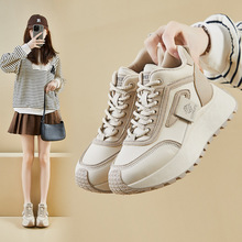 ins韩版新款老爹鞋女2025春季学生跑步运动厚底增高休闲鞋XFK833