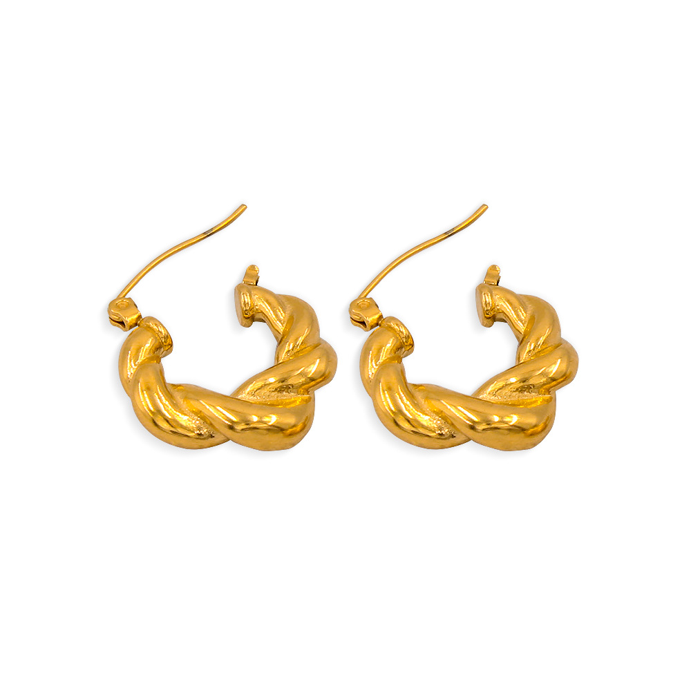 Women'S Gender Plating Design Fashion Style Fashion Geometric Stainless Steel Plating Ear Studs 1 Pair