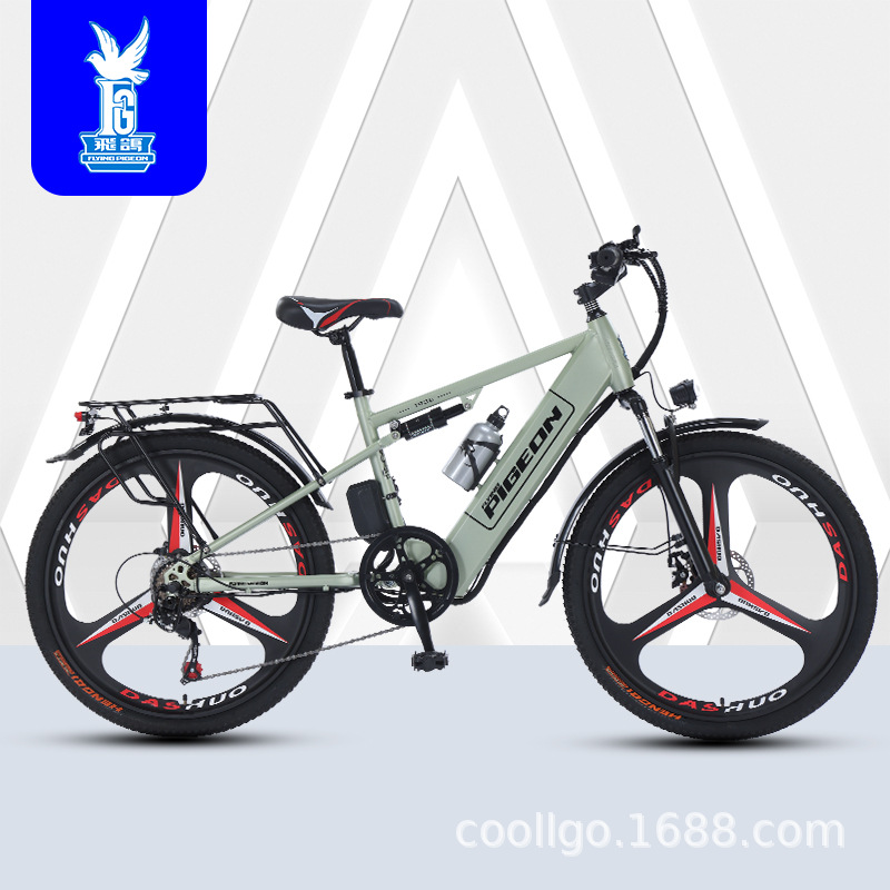 Flying Pigeon Bicicleta de montaña eléctrica Batería de litio de 400W Nuevo estándar nacional para adultos Bicicleta de batería para hombres y mujeres