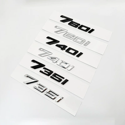 Applicable to BMW 23 7-series rear letter label 735i740i modified digital displacement label 740Li car label