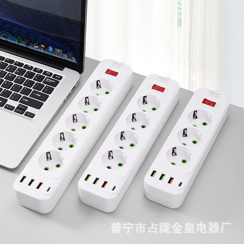 USB puede equiparse con interruptor de sobrecarga con interruptor de lámpara de tres o cuatro o cinco orificios de la placa de enchufe estándar europea europea