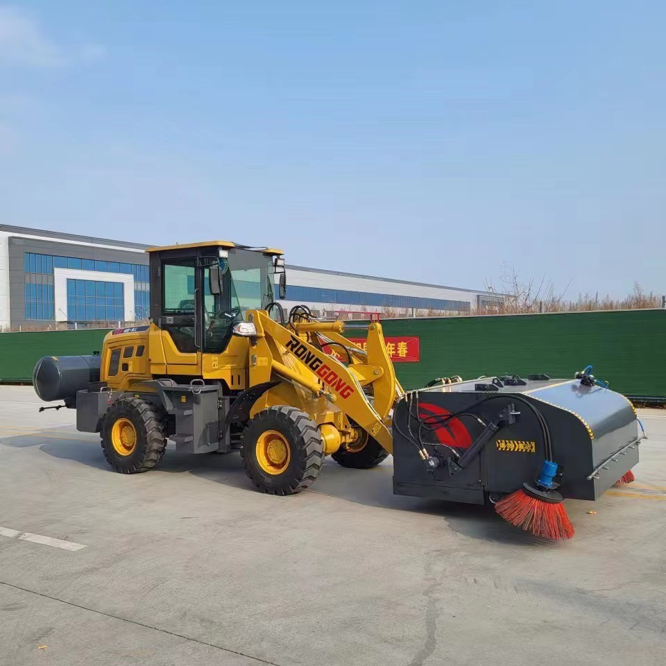 厂家直销四驱柴油扫路机机头可换一机多用强力清雪