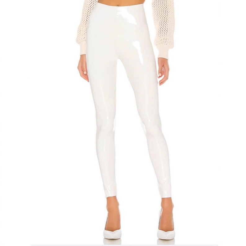 Pu Mirror-Gloss Large Size Colorful Leather Pants for Women, New Autumn and Winter High-Waisted Nine-Point Tight-Fitting Stretch Leggings for Outerwear Pu Mirror-Gloss Large Size Colorful Leather Pants for Women, New Autumn and Winter High-Waisted Nine-Point Tight-Fitting Stretch Leggings for Outerwear