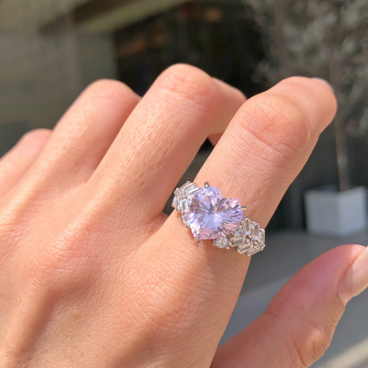 5g Weight Zircon Inlay Material Rings Classification 6, 7, 9 Ring Size 1 Piece Quantity Holiday, Daily Occasion 925 Sterling Silver Material Heart Shape, Bow Knot Pattern Women's Gender Plating, Inlay Design Sweet, Shiny Style 925 Sterling Silver Zircon Heart Shape Bow Knot Rings 16