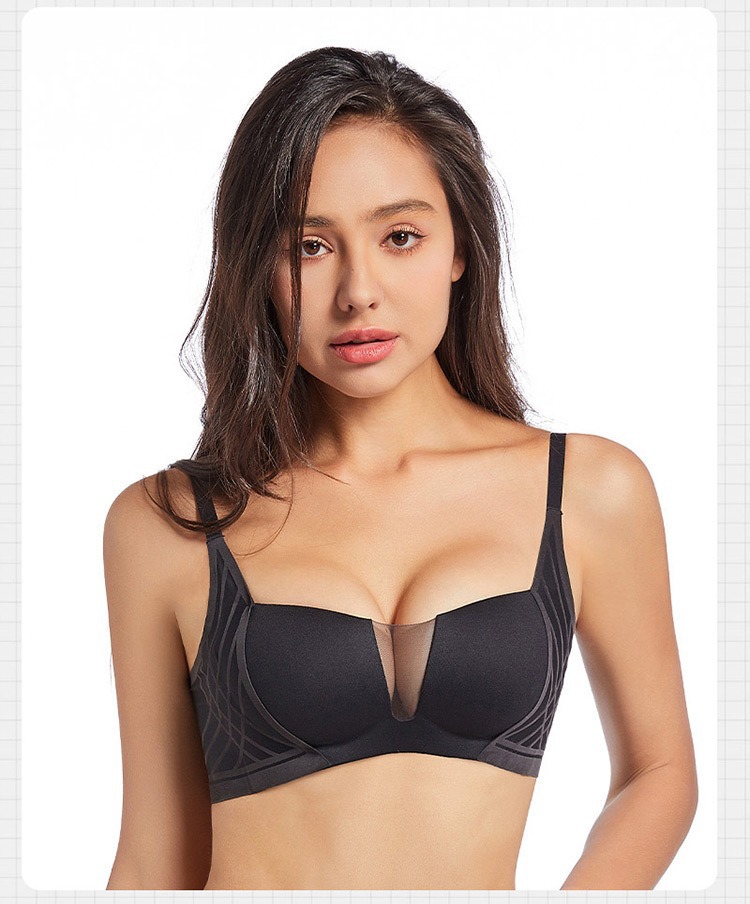 3D Velvet Ultra-Thin Jelly Bra Image