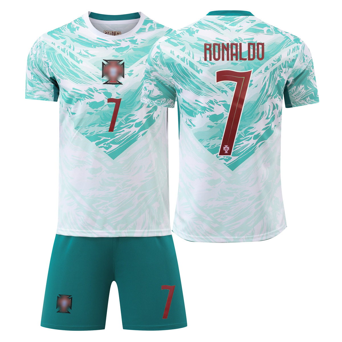 2026 Portugal Camiseta en casa y fuera Camiseta de fútbol infantil No. 7 Ronaldo 8B tarifa infantil adulto transfronterizo