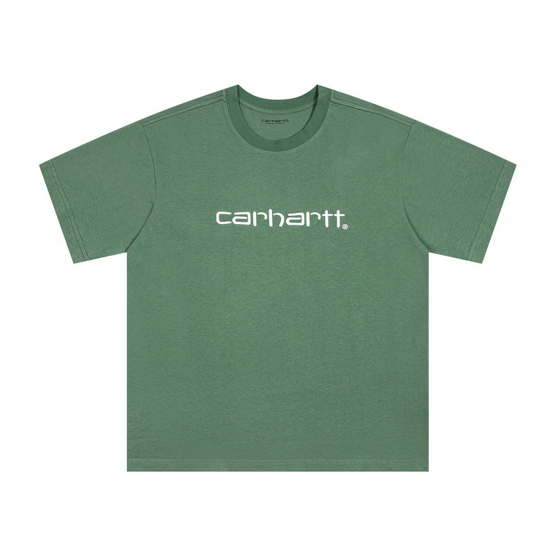 Классический рабочий стиль футболка Carhartt из чистого хлопка, плотная дышащая ткань, та же стилистика для мужчин и женщин, уличная мода Kahart с коротким рукавом