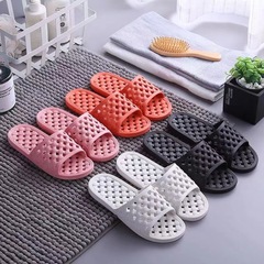 Home Slippers for Women Leaking Summer Indoor Home Bathroom Soft Sole Simple Couple Style Slippers for Men Wholesale