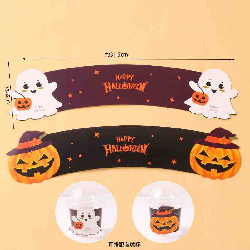 2024ハロウィーンケーキ装飾プラグインカボチャ幽霊波杯手提げ包装箱子供の日お土産|undefined