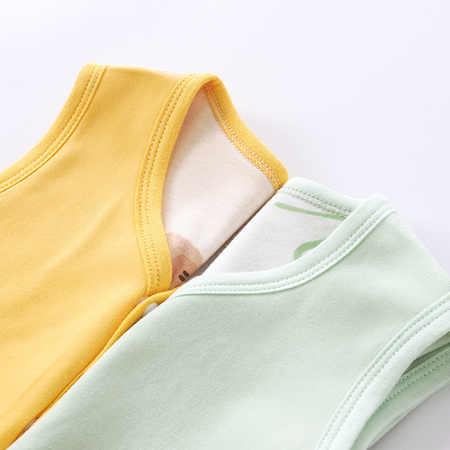 Baby Vest Spring and Autumn Outerwear Baby Vest Boys and Girls Children's Warm Vest Inner Wear New Style Infant Vest Waistcoat 