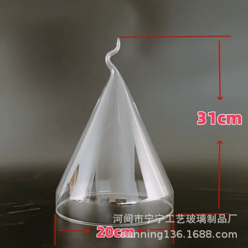 Glass smoke cover spot wholesale factory direct supply hotel supplies creative glass dry ice tableware dustproof and fresh cover