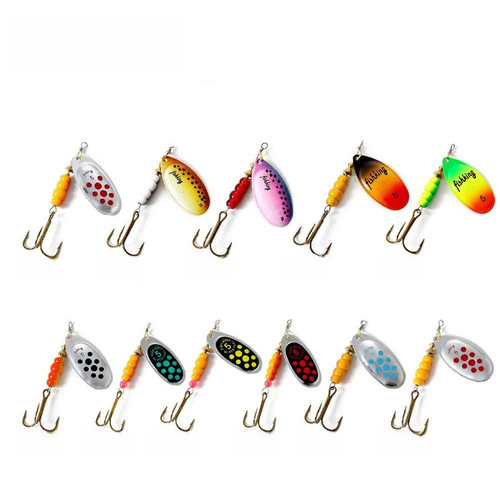 FISHKING Rotating Flash Blade Composite Spinnerbait Artificial Lure Three-Prong Hook Fishing Bait Cross-Border