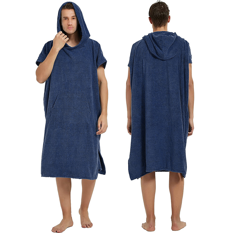 Amazon microfibra con capucha capa Toalla de baño de secado rápido buceo natación playa surf hombres y mujeres que cambian Albornoz