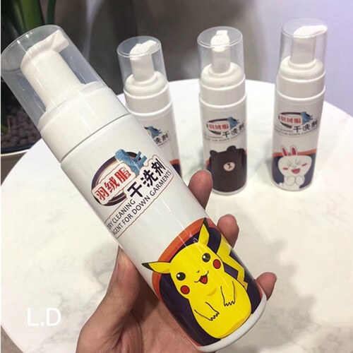 Down jacket foam dry cleaning agent, water-free decontamination artifact, traceless foam type stubborn stain cleaning agent