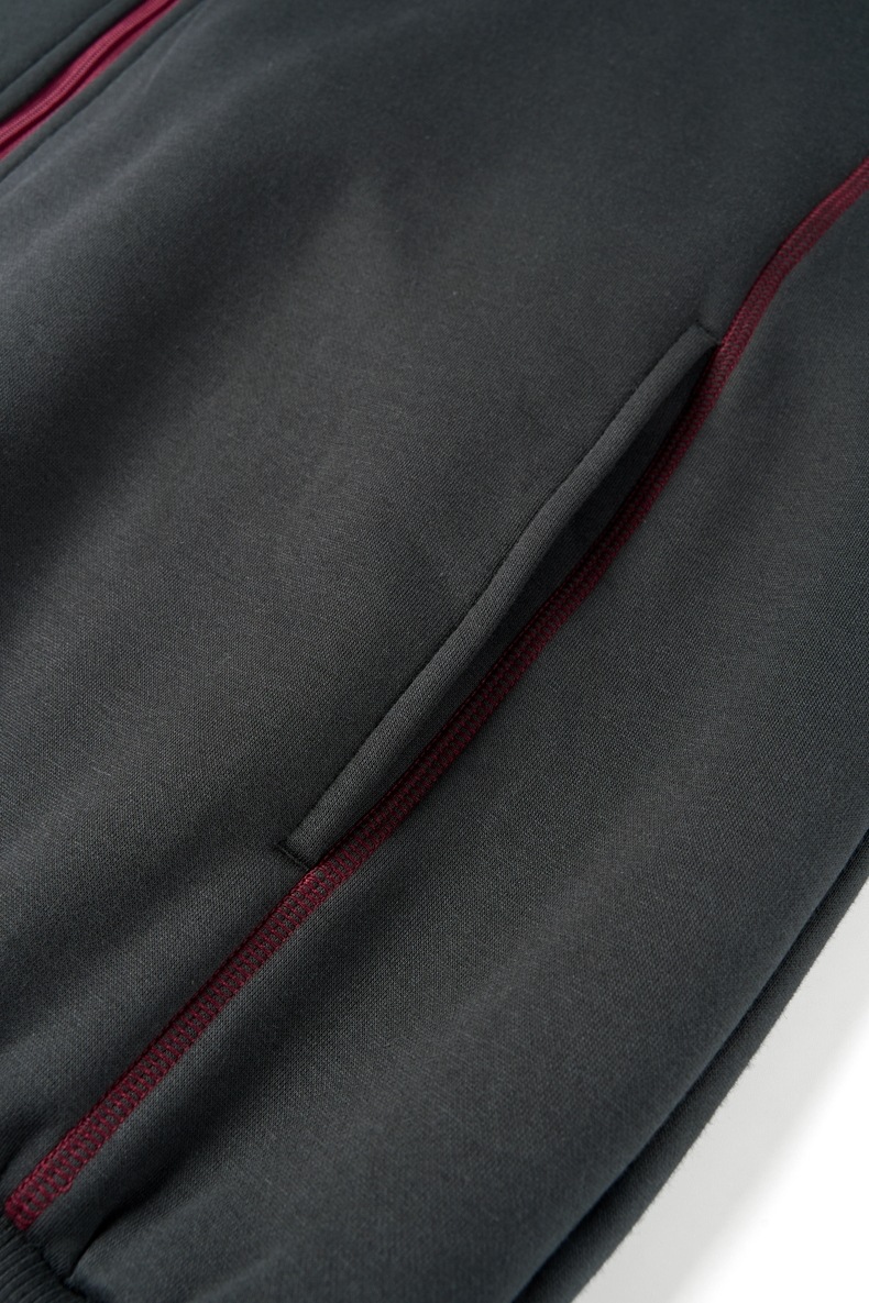 Inflation 325g Fleece Color-Block Zip Hoodie