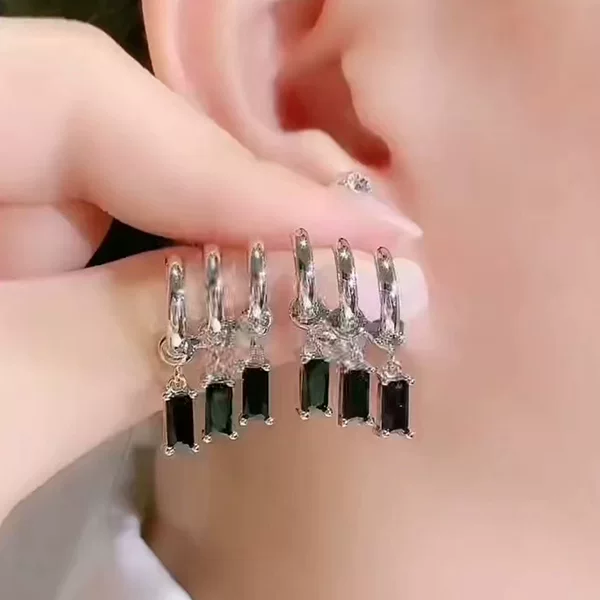s925 silver needle Dongdaemun fashion high-grade earrings long personalized earrings fashion trendy ear jewelry wholesale