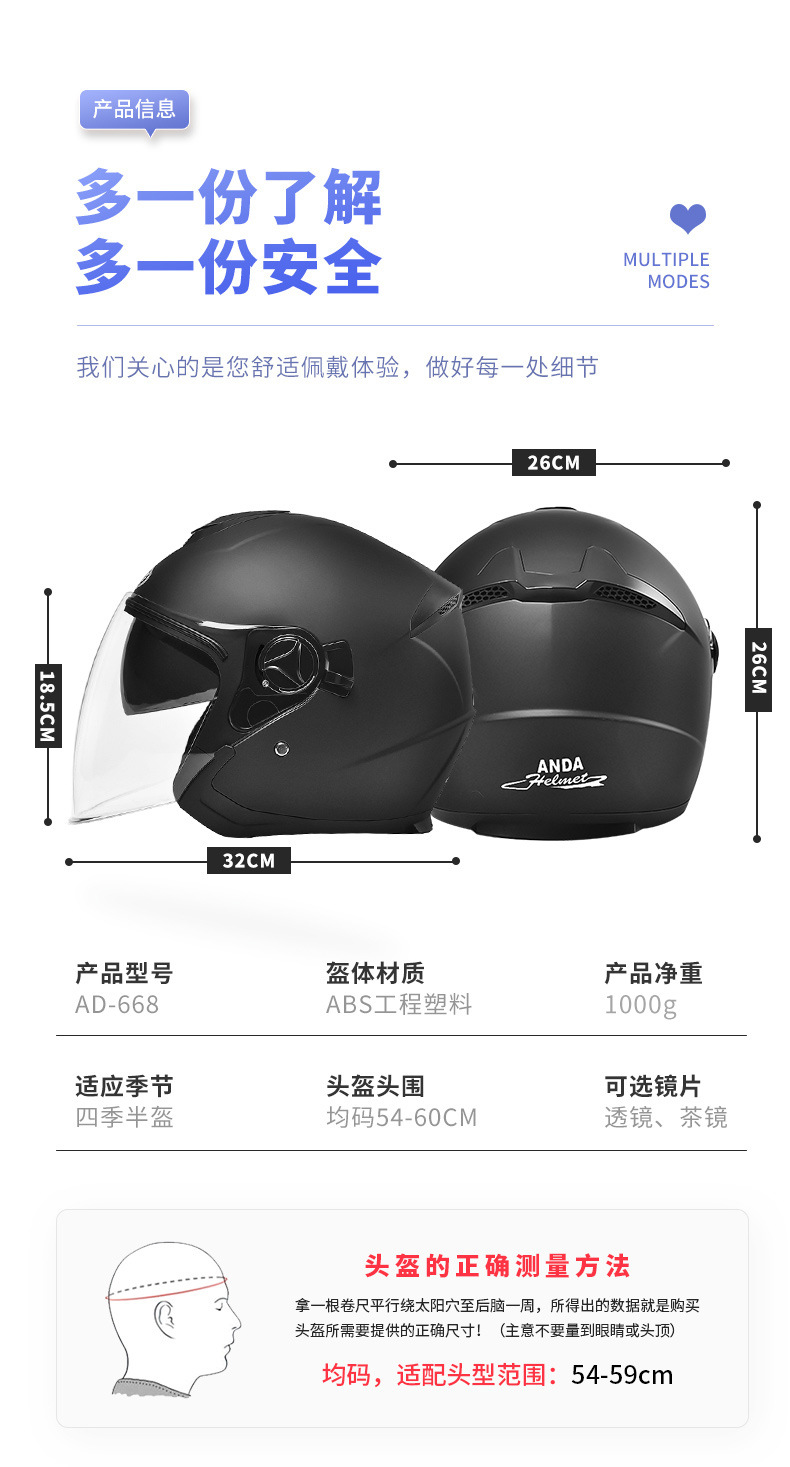 Ad Electric Motorcycle Helmet for Men and Women, Winter Warm Battery Car Safety Helmet, Universal 3C Certified Half Helmet for All Seasons