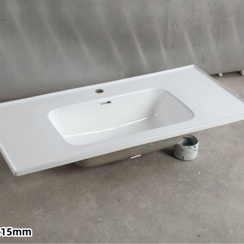 幅50cmのセラミック一体型洗面器、Lサイズ、幅55cm、カット可能な角とエッジの洗面台、幅60cmの洗濯機用洗面器|undefined