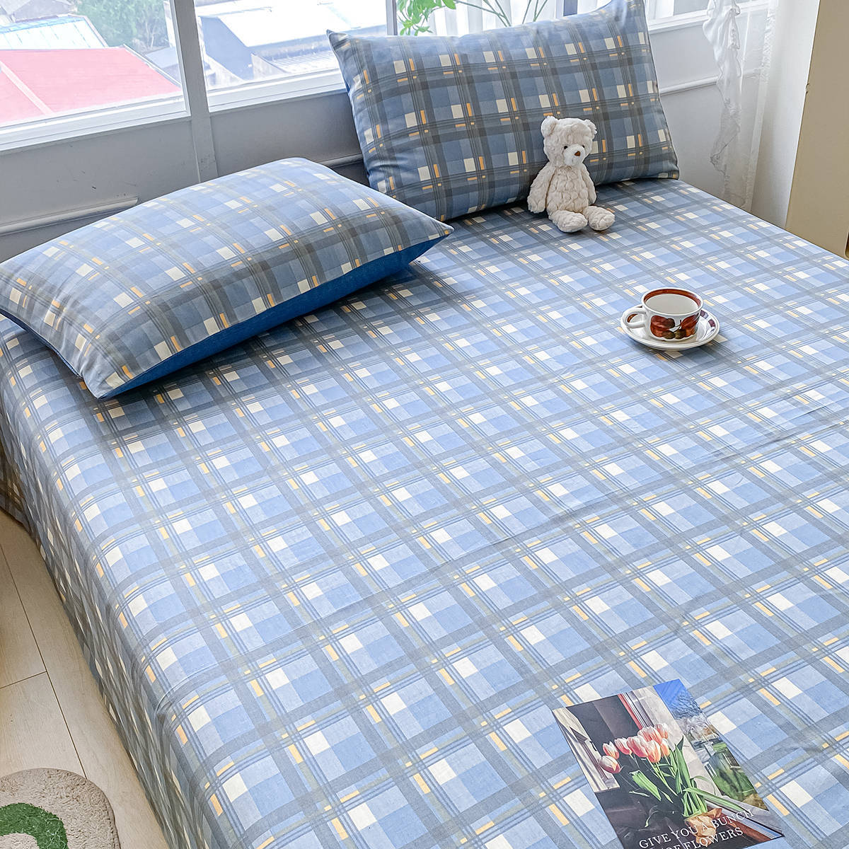 100% sábanas de algodón sábanas de algodón sábanas de primavera y otoño dormitorio de estudiantes sábanas de colchón Kang