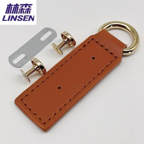Handmade replacement of bag accessories, D-ring strap connection buckle with screw nuts, women's bag side hanging buckle modification