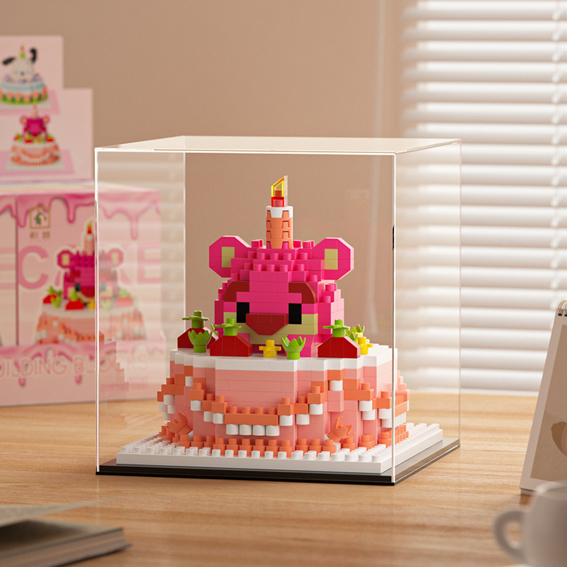 Torta grande - Bear 444 gránulos + acrílico transparente
