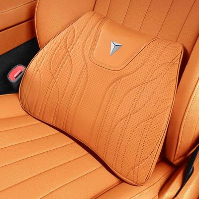 Waist support | Lumbar Breathable Seat Cushion - emma-orange-single-lumbar-support