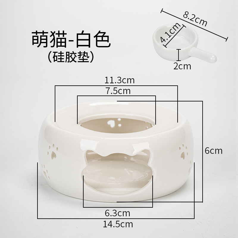 Directo de fábrica de té de la vela calentador de cerámica de la preservación del calor del hogar calefacción calentador de té restaurante Hotel calentador de té