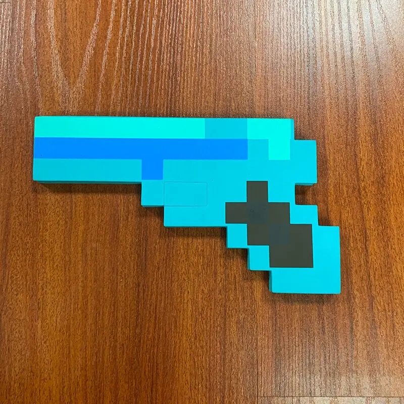 私の世界の周辺の泡のおもちゃの剣の原稿のゲームのレンガの剣の泡の武器のピクセルのおもちゃの模型|undefined