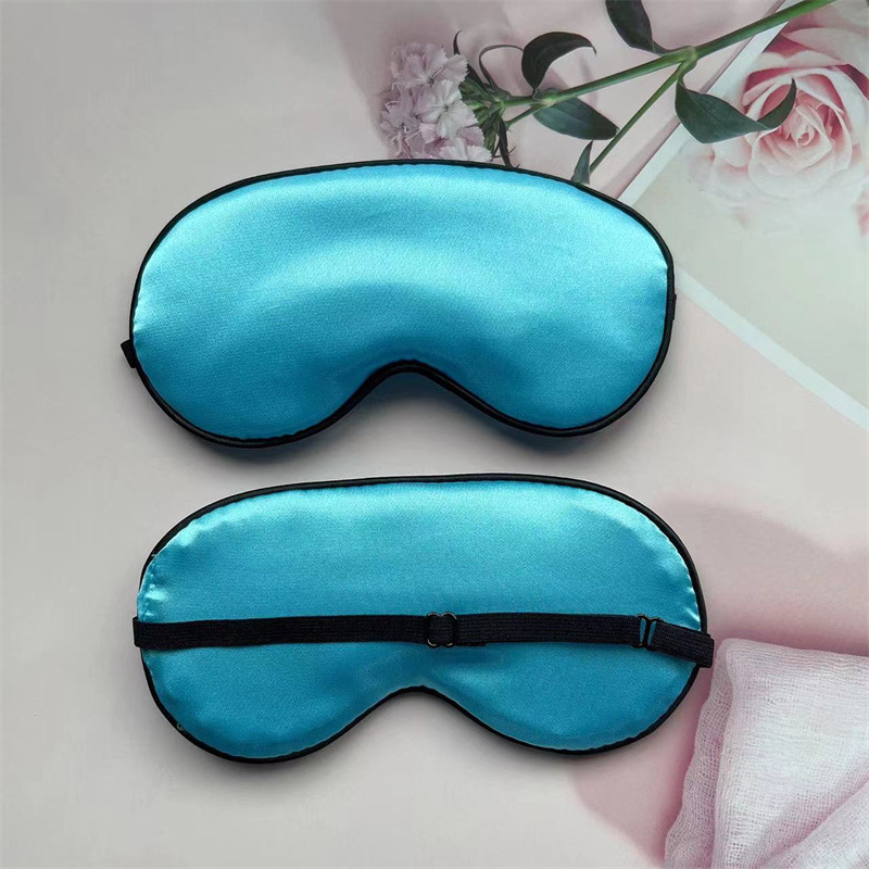 Máscara de ojo de seda artificial para niños Máscara de ojo de seda de mora artificial de doble cara Entrenamiento de sombreado de sueño Fábrica en stock al por mayor