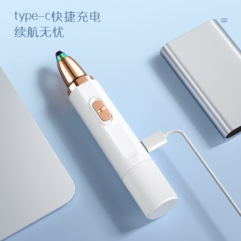 Eléctrica ceja trimmer de las mujeres ceja lápiz automático ceja trimmer afeitadora mini máquina de afeitar ceja lápiz removedor de pelo