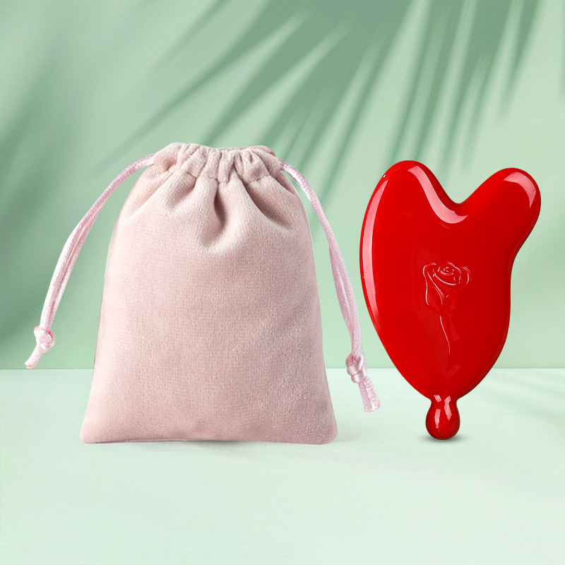 Rosa de masaje tablero de cuidado de la piel aceite esencial de elevación y estiramiento tablero de belleza estiramiento de la cara tendones de la cara no herramienta especial para la cara