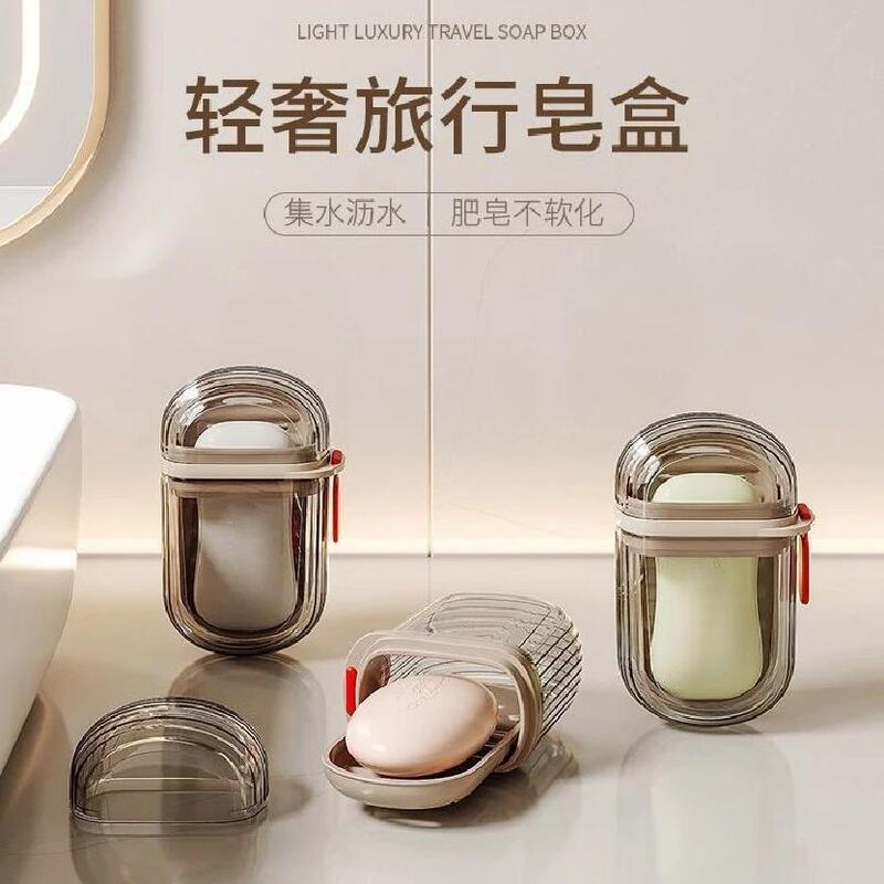 Travel Portable Soap Box with Drainage, Waterproof, and Storage Features, Suitable for Carrying with You, with a Lid
