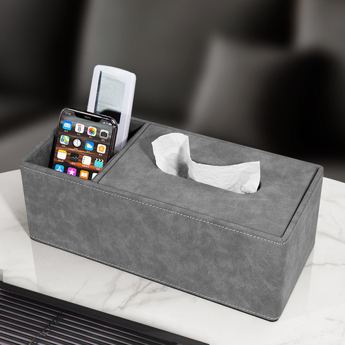 Paper Towel Holder Living Room Luxury Creative Minimalist Napkin Box Coffee Table Storage Multi-functional Car Leather Napkin Holder Home