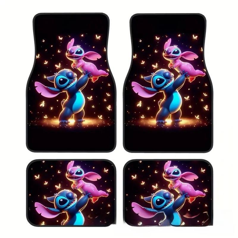 Cross-Border Hot-Selling Pattern Printed Car Floor Mats, Stain-Resistant, Water-Absorbent and Non-Slip Four-Piece Set, Etc. Can Be Shipped on Behalf of Others