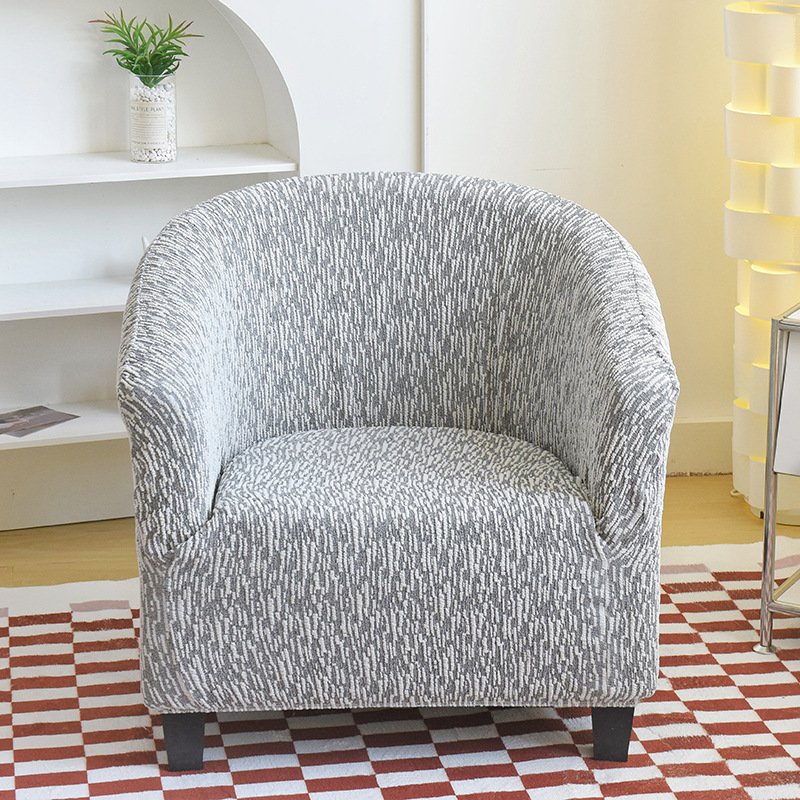 Anti-Scratch Half-Round Armchair All-Season Universal, Non-Slip Chair Cover, Comfortable And Warm Sofa Cover_voghion.com