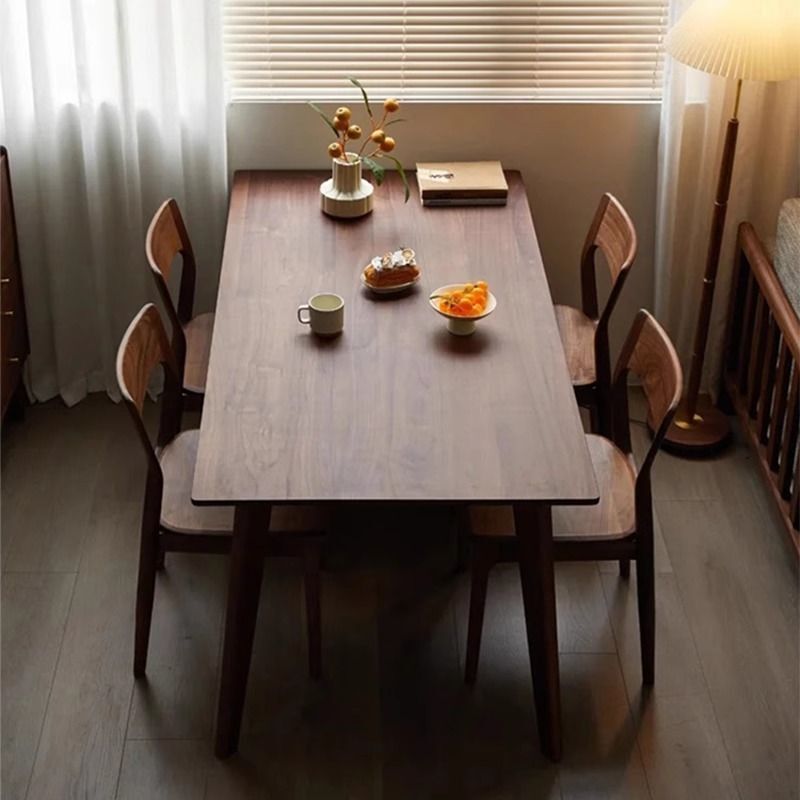North and South American Black Walnut Board Solid Wood Straight Panel Tea Table Lifting Tabletop Solid Wood Bar Table