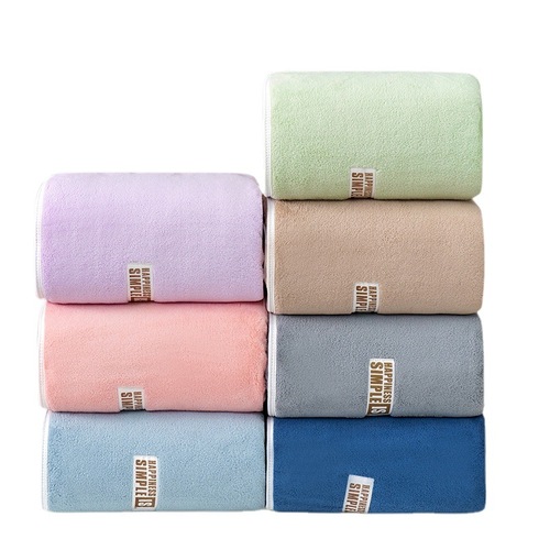 Xiangfeng wholesale coral velvet towels, bath towels, adult household hotel towels, beauty salon supply bath towels, beach towels