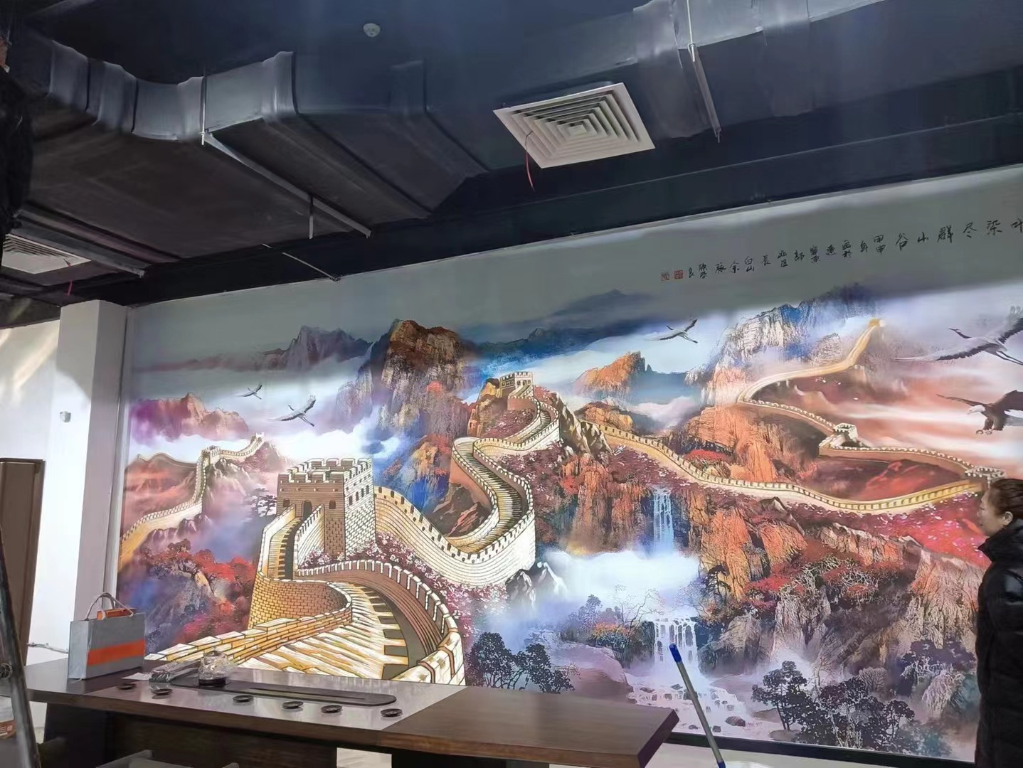 现代简约背景墙万