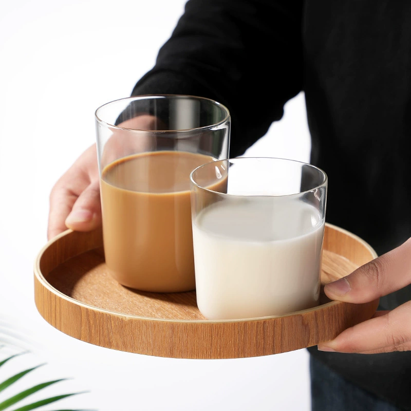 Glass coffee tea cup, tea set, simple and elegant design