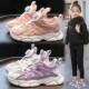 Girls' Shoes 2025 Spring & Fall New Summer Kidsren's Sports Shoes Breathable Mesh Shoes Girls Rotating Button Daddy Shoes Trendy