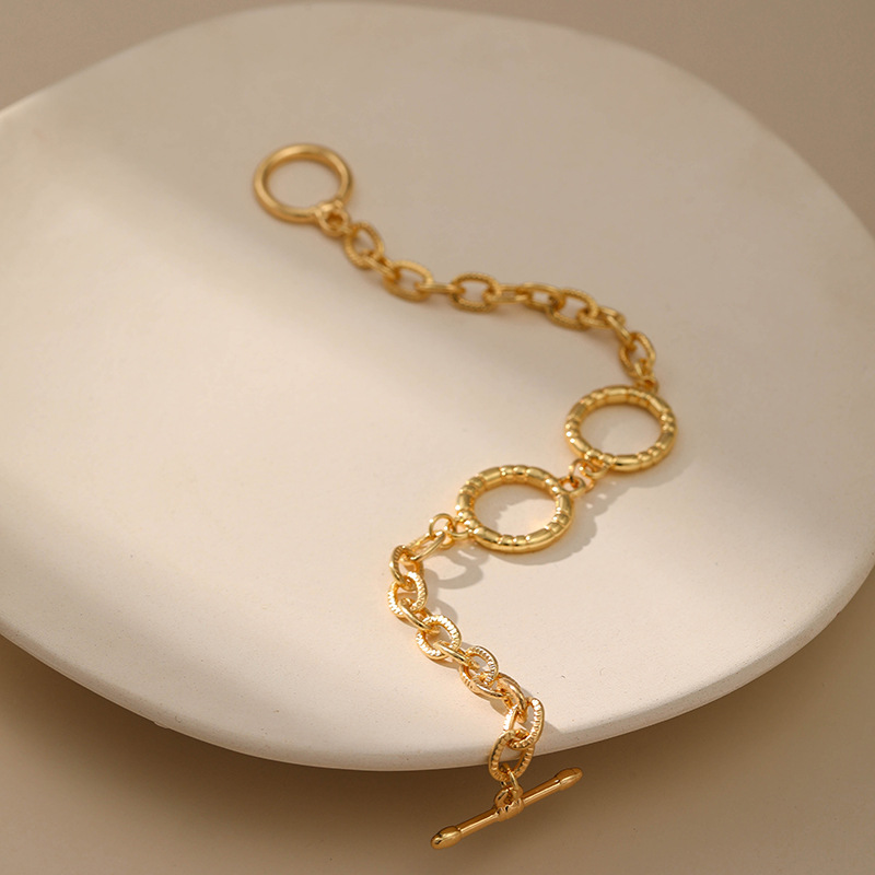 Fashion Bracelet O-shaped Chain Jewelry Simple Alloy Bracelet display picture 2