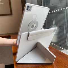 Y折マグネット対応アップルipad pro保護カバーair 6タブレット10世代無筆溝10.2アクリル5ケース
