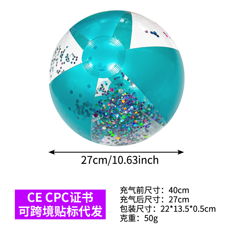 Pelota de Playa Inflable Transparente de PVC para Juegos de Agua image 16